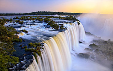 The world famed Iguassu falls in Argentina