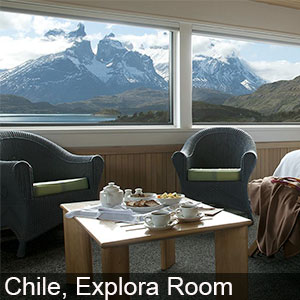 Explora Room in Chile offers a magnificent view of nature