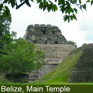 The Main Maya Temple in Belize