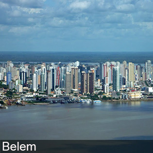 The beautiful city landscape of Belem in Brazil