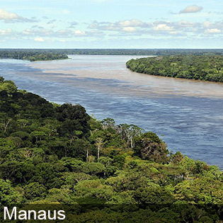 Manaus is famous for its rainforests