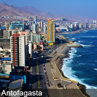 Antofagasta is a port city and regional capital