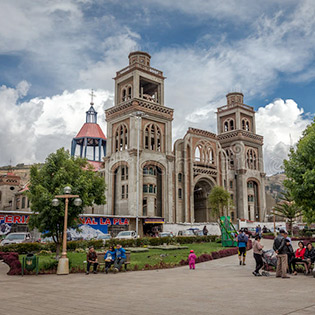 Huaraz is famous as a trekking and climbing base in Peru