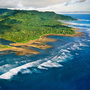 Wild and remote Osa Peninsula on the Southern Pacific Coast