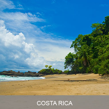 A beautiful beach area in Costa Rica