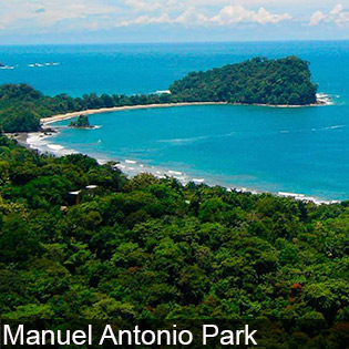 Manuel Antonio National Park has rainforests and beaches