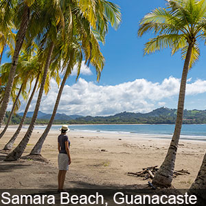 The beautiful Samara Beach in Guanacaste