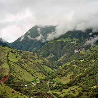 Mindo Cloud Forest surrounded by the Andes Mountains