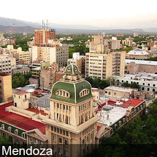 Mendoza is a modern city at the foot of the Andes