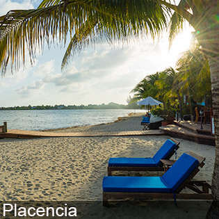 Placencia peninsula has the most beautiful beaches in Belize