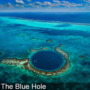 The Great Blue Hole attracts recreational scuba divers
