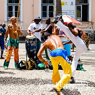 People practicing martial arts at Salvador Bahia