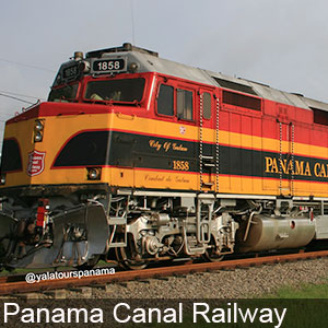 A train engine of the Panama Canal Railway