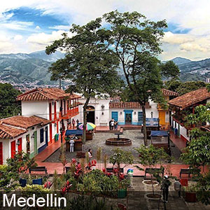 Panoramic view of the Medellin