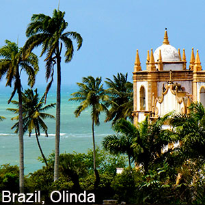 The beautiful city of Olinda in Brazil