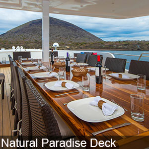 Deck of the Natural Paradise Galapagos Special