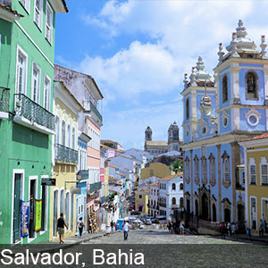 The beautiful town of Bahia in Salvador