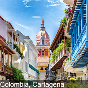 Excellent architecture adorns Cartagena in Colombia