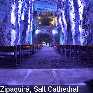 Salt Cathedral at Zipaquira in Colombia