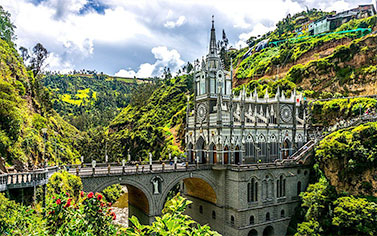 Colombia has a Christian heritage with beautiful churches