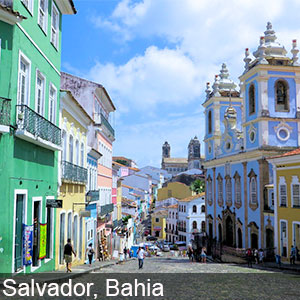 Bahia in Salvador is a quiet town