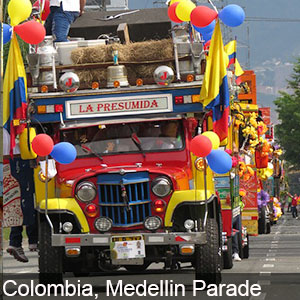 The Medellin Parade is a famous event in Colombia