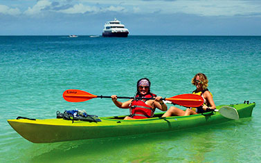 Natural beauty of Panama in a canoe ride on the ocean